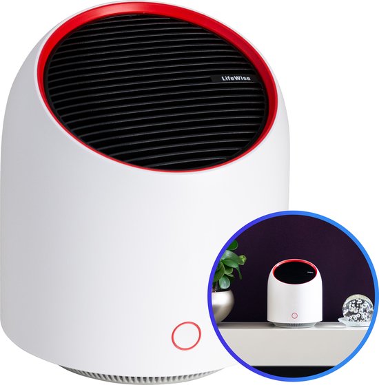 LifeWise Luchtreiniger met Ionisator - Krachtig Elektronisch Filter - Verwijdert 99,99% - Oplaadbaar - Air Purifier