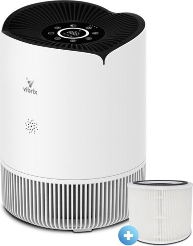 Vibrix PureFlow30: Stille Luchtreiniger met H13 HEPA en App